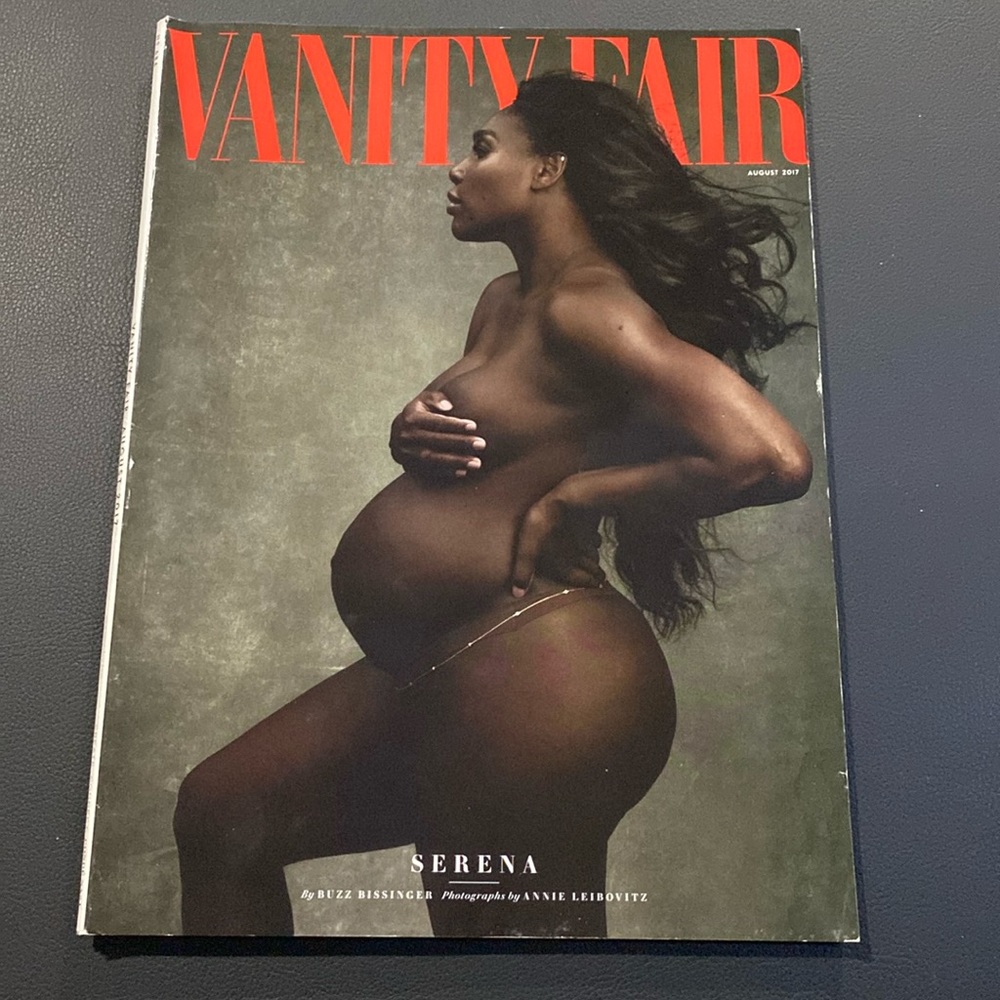 Vanity Fair August 2017 Magazine. Serena Williams Pregnant Naked Cover. Like New